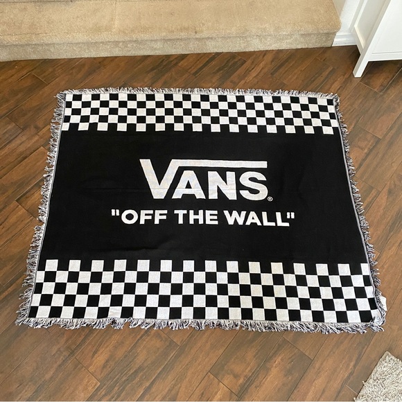 Vans Bedding Vans Off The Wall Checkerboard Throw Blanket 52x6 And